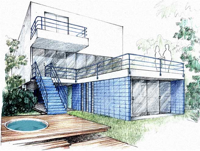 ▷▷ Los MEJORES dibujos de arquitectura fáciles 